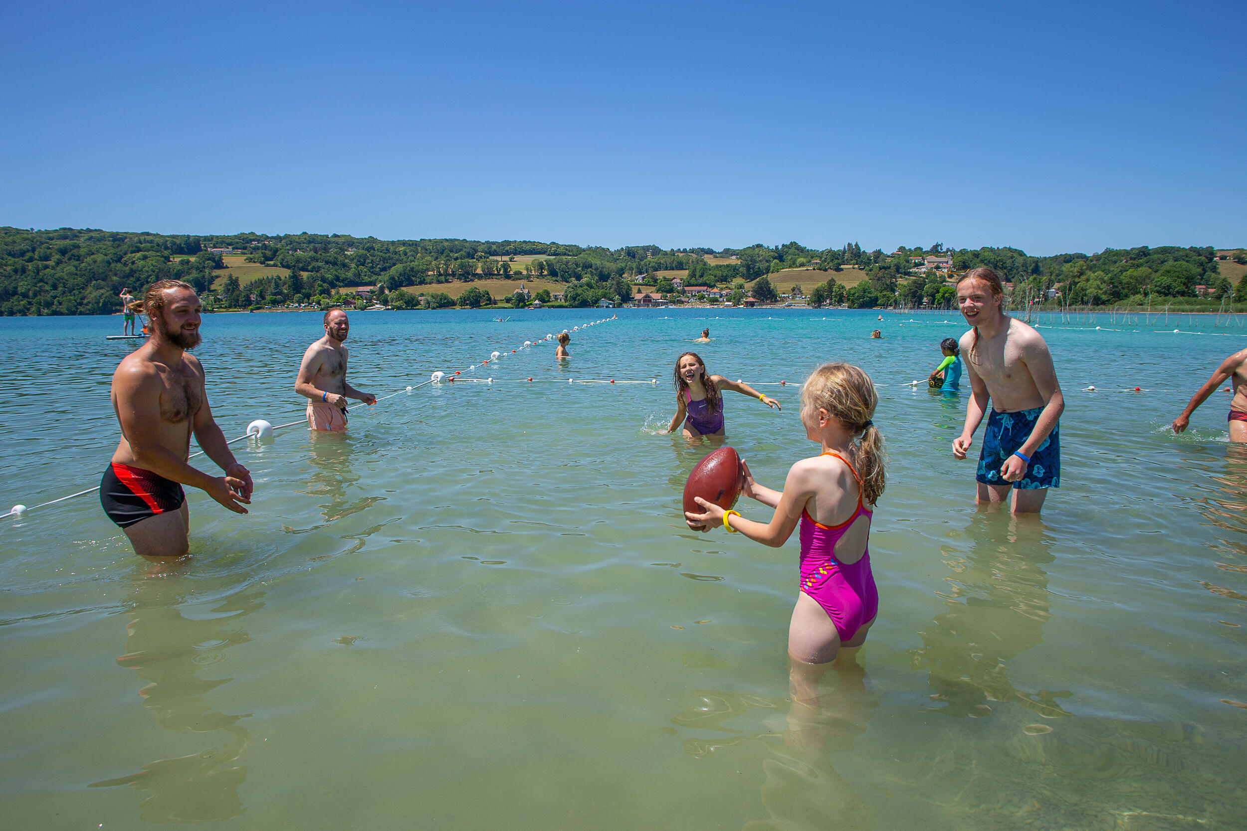 Club des Clapotins jeu d'eau enfants camping Lac de Paladru Isère